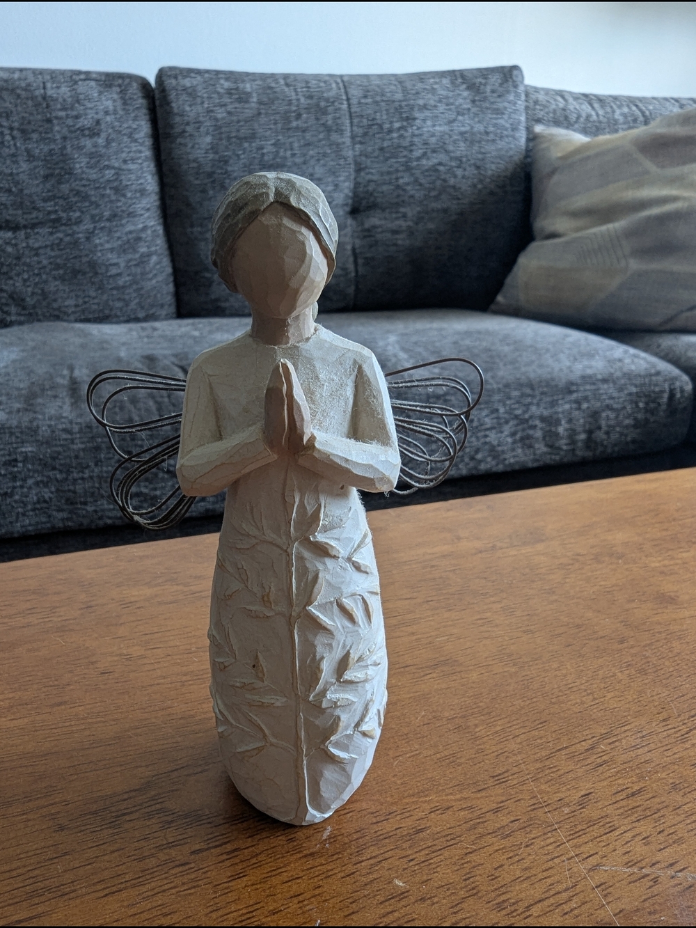 Willow Tree "A Tree A Prayer" Angel Sculpture in Cream